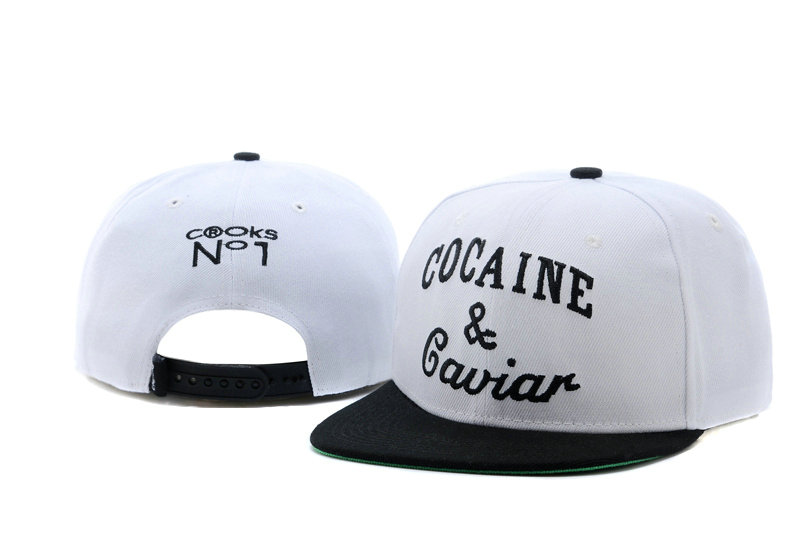 COCAINE & Caviar White Snapback Hat TY 0721